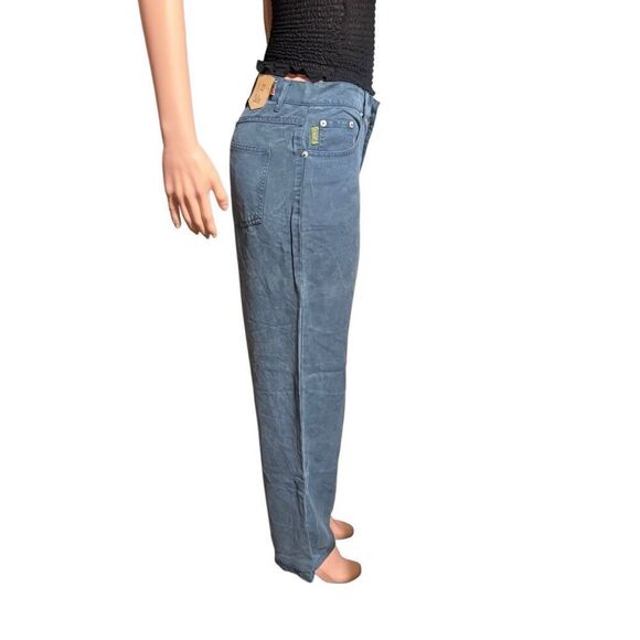 Pulp stovepipe jean high-waisted tencel teal pants M/8 - Picture 7 of 10